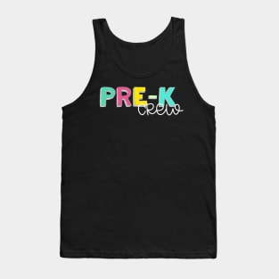 Prekindergarten crew staff Tank Top